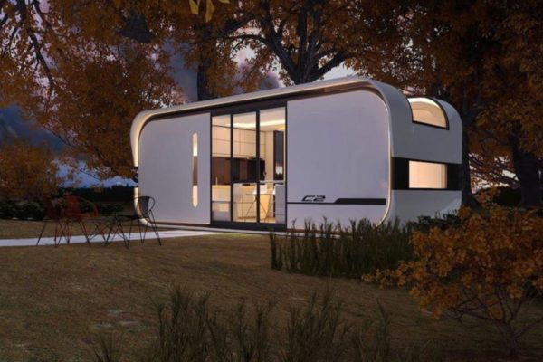 Rendering of prefab tiny home