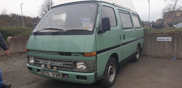 Caitlin Mooney, 25, bought her 1985-built Bedford Midi camper for £3,000