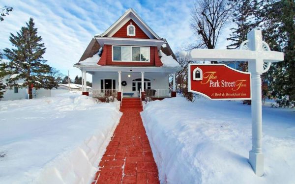 Built in 1912, the Park Street Inn, also known as the Halvorson House, has functioned as a bed and breakfast for nearly 30 years. (Bria Barton | Bemidji Pioneer)