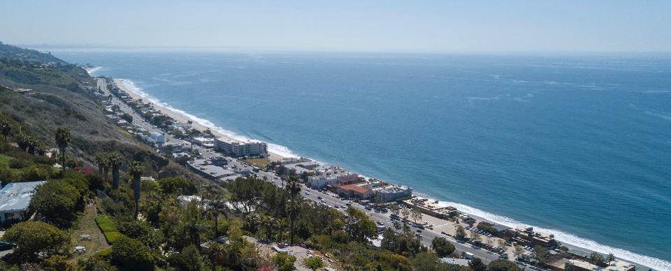 View of the beachfront