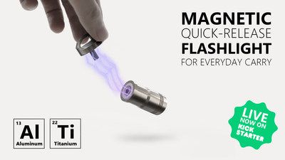 Magnetic flashlight for everyday carry