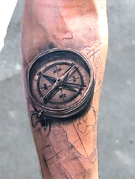 Nautical Compass Tattoo