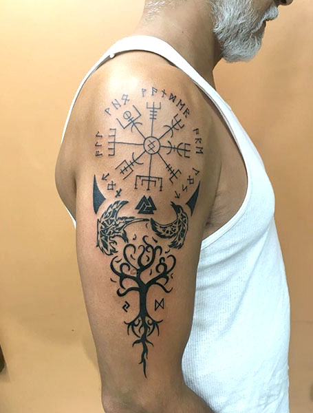 Viking Compass Tattoo