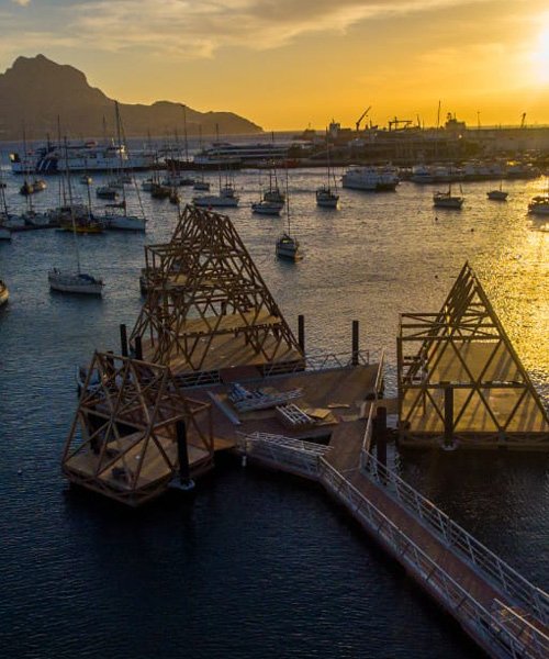 NLÉ and kunlé adeyemi are building a floating music hub in cape verde