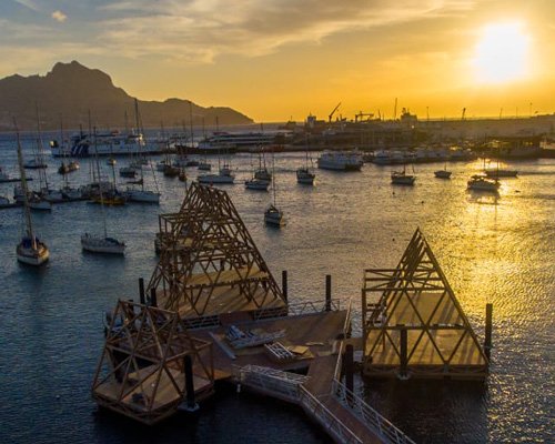 NLÉ and kunlé adeyemi are building a floating music hub in cape verde