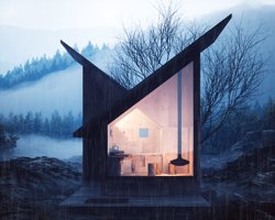 gnocchi+danesi architects' modular mountain refuge can be located anywhere