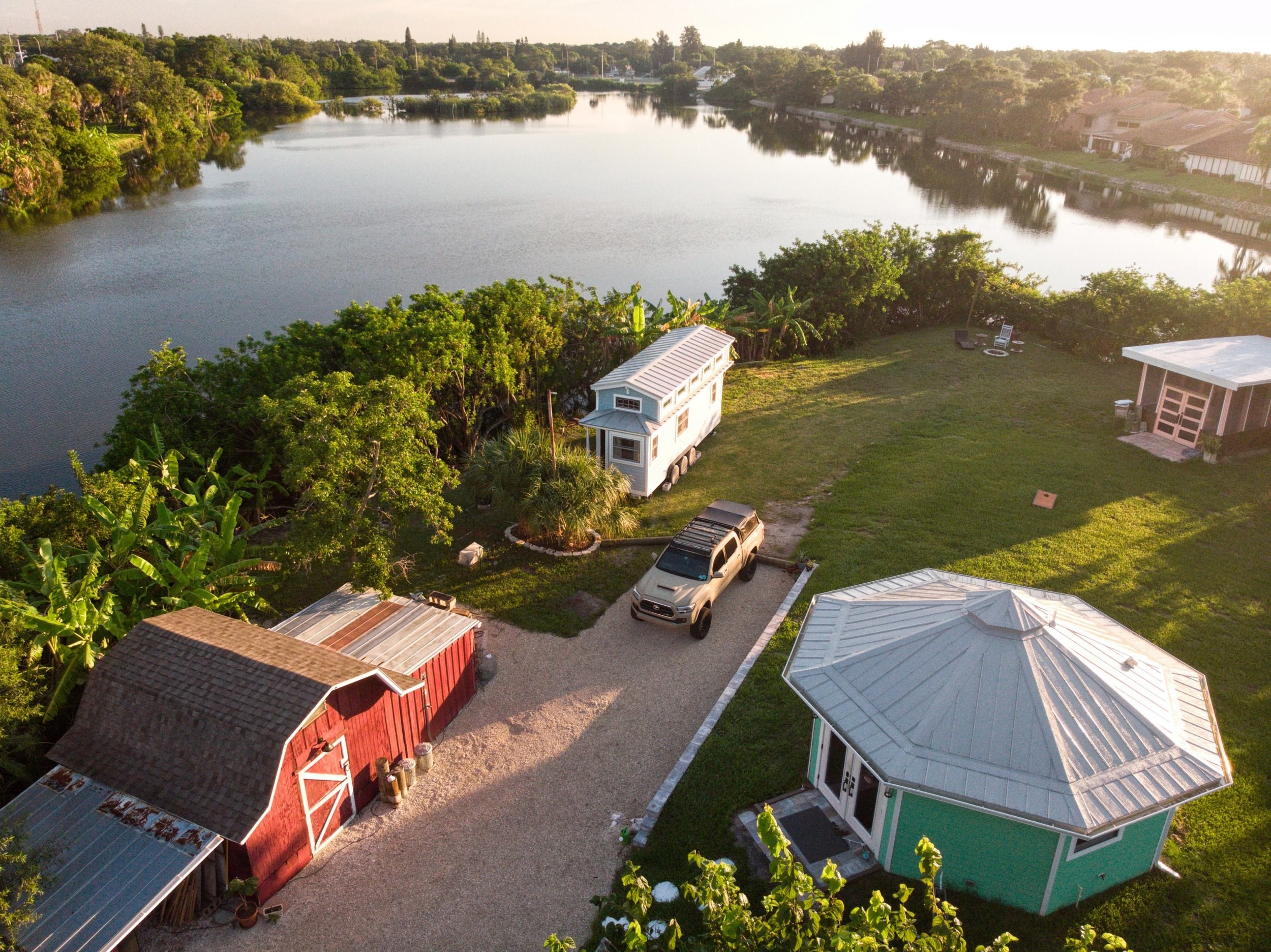 Tiffany and Octagon house on Shellmate Island.