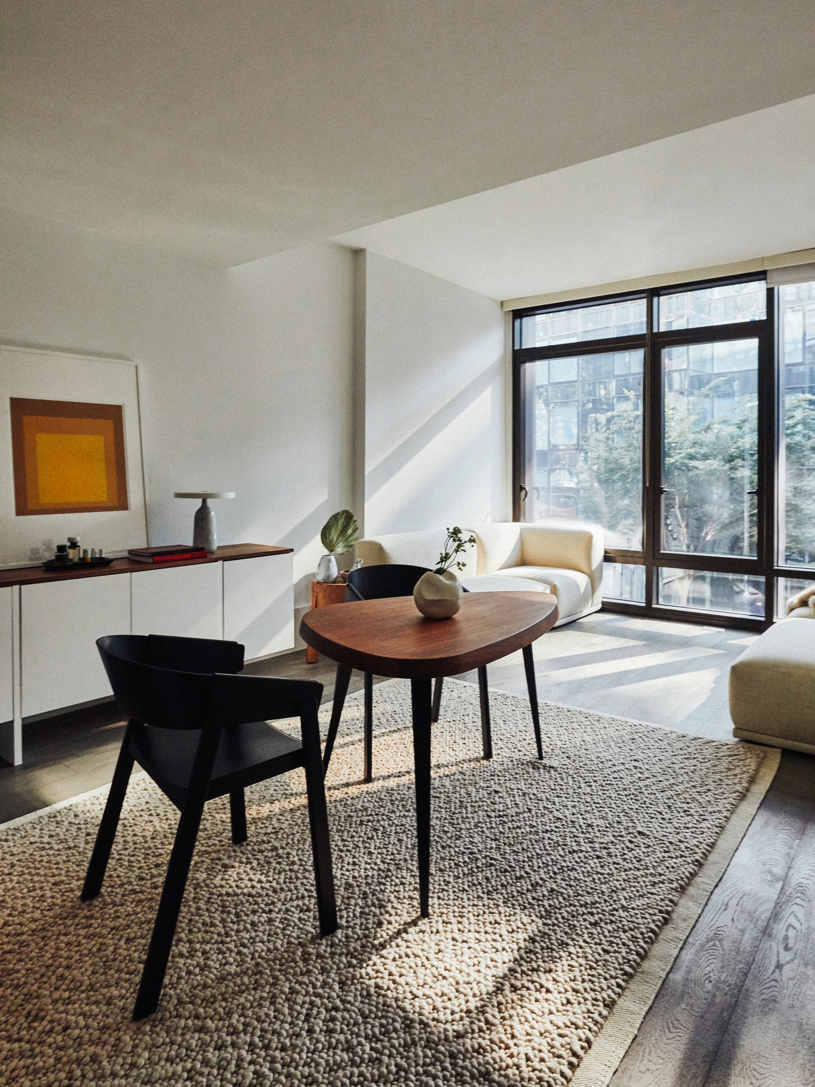 pThanks to floortoceiling windows the apartment is drenched in natural sunlight throughout the day.  p 