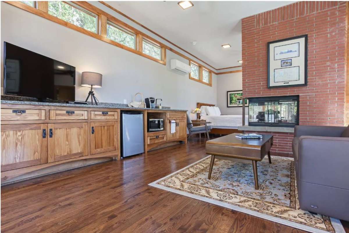 This hidden gem boasts a large kitchen, open-floor plan and stunning architecture.