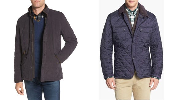 Quilted coats are very in.