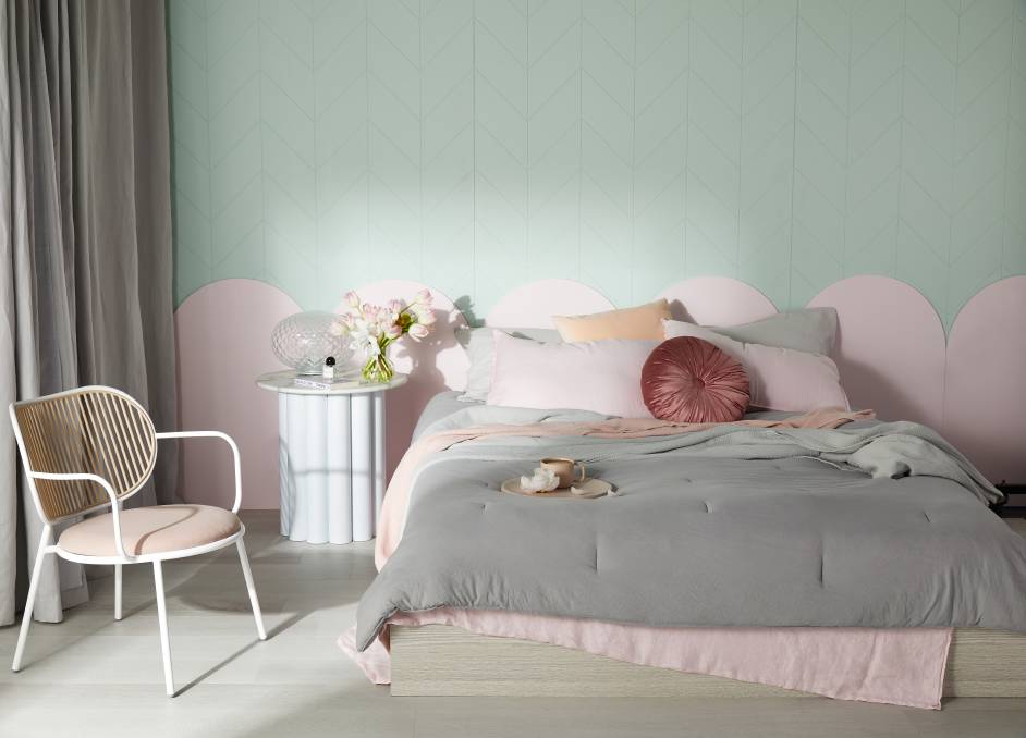 UPLIFTING LIGHTS: Dusted pastels evoke a deep sense of harmony. 