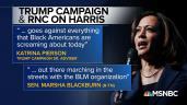 Kamala Harris holding a sign: The Trump campaign's retraction to the Harris pick has been muddled and at times contradictory.