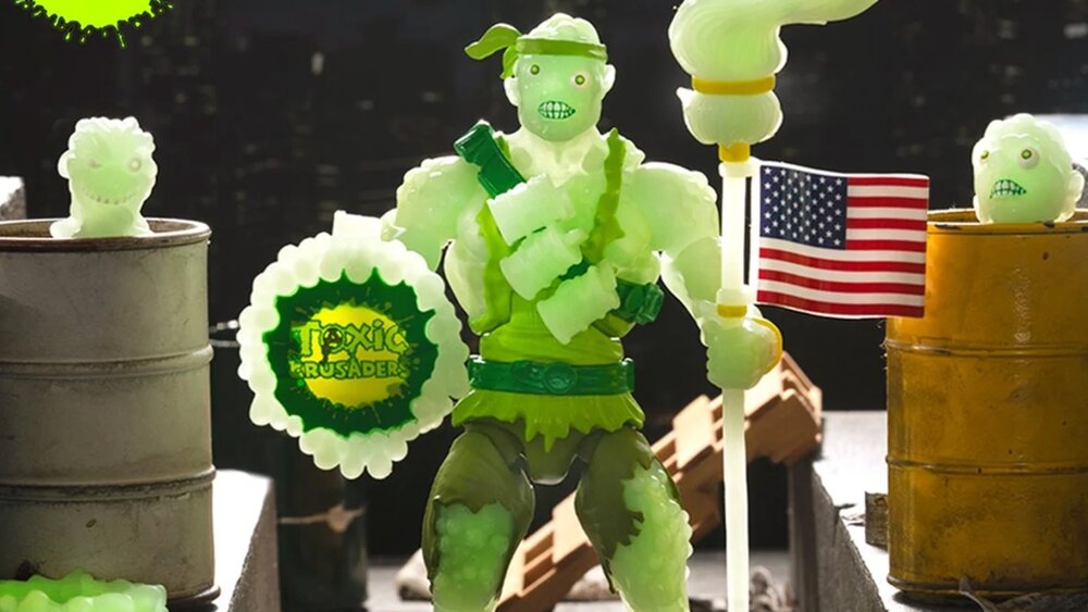 Check Out This Cool New Glow-in-the-Dark TOXIC CRUSADERS Toxie Action Figure