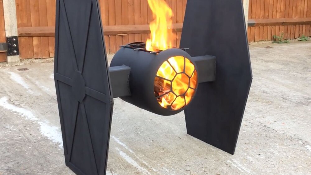 Check Out This Cool STAR WARS-Inspired TIE Fighter Fire Pit