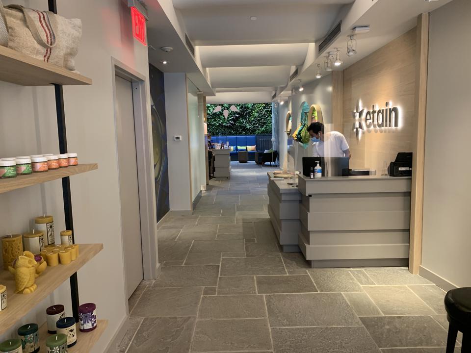 the length of the store from front to back Etain Health 