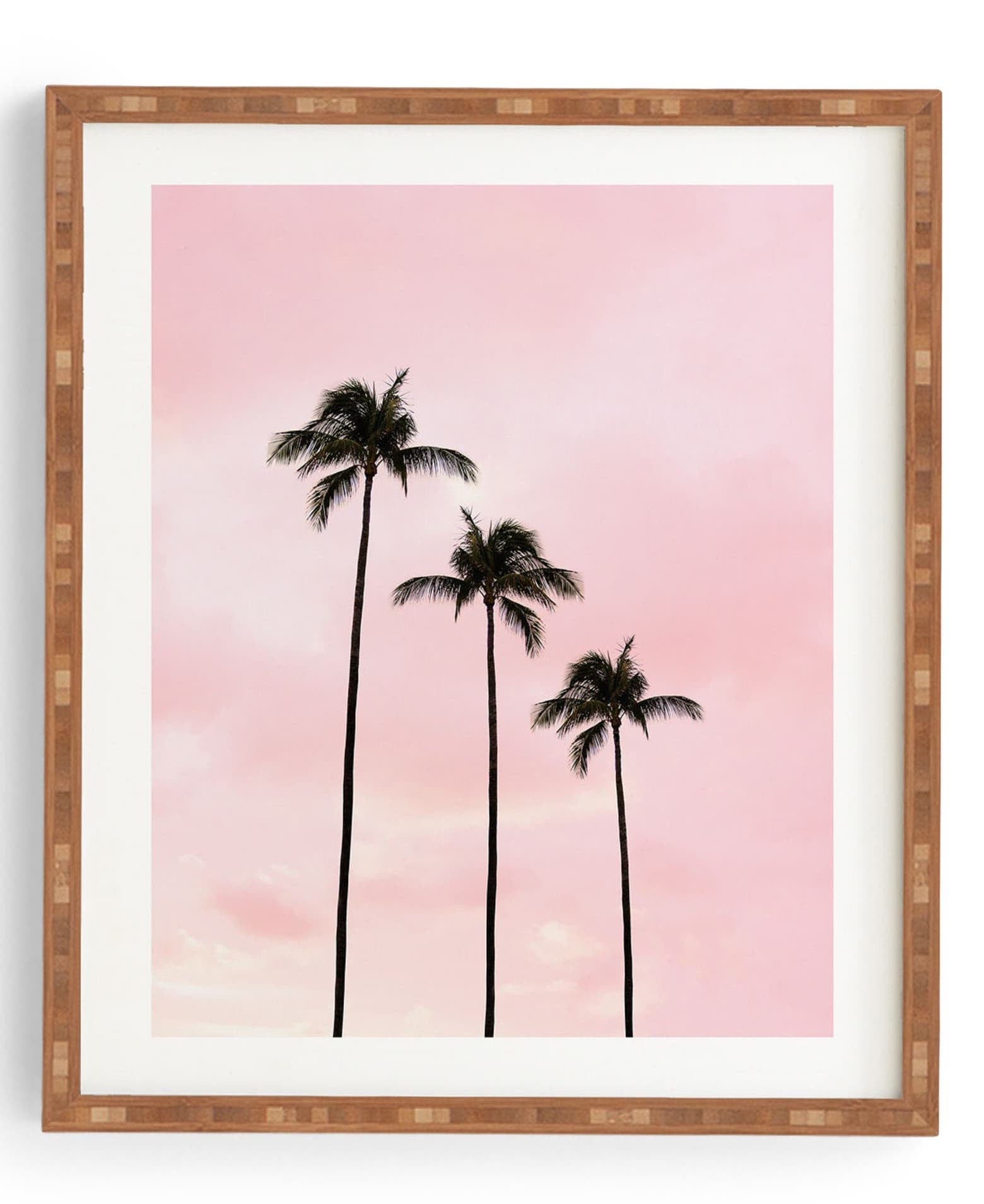 Palm Trees & Sunset Framed Wall Art