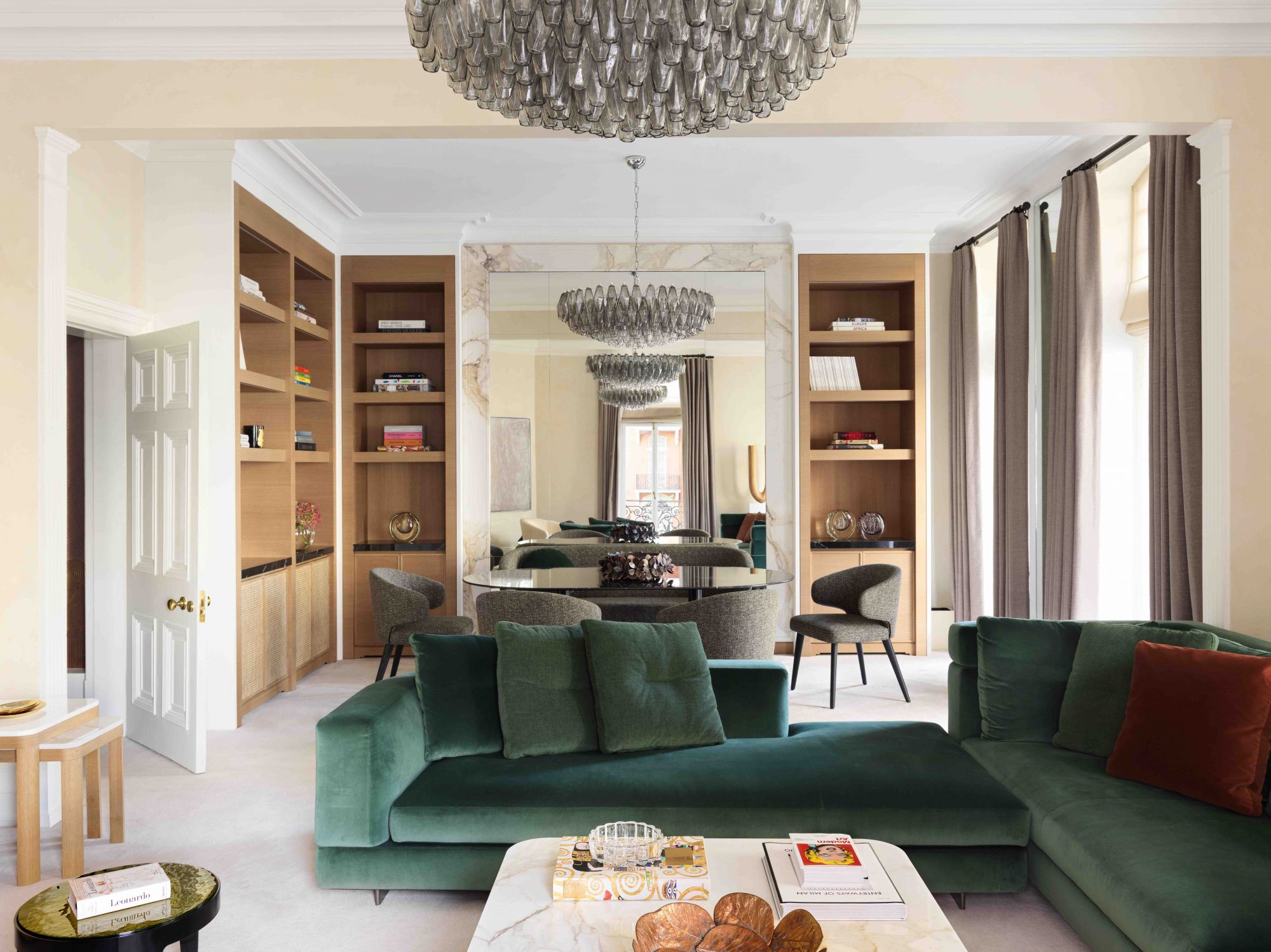 Home Tour: See How A Gold Wallpaper Adds Instant Glamour To This London Apartment