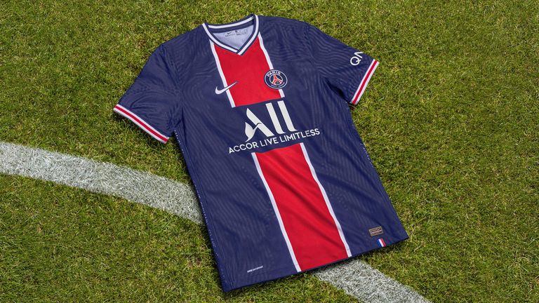 PSG's home and away kits both mark the club's 50th anniversary