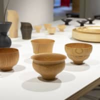 Contemporary curves: Yamanaka shikki wood-turned bowls, plates and vases at the clothing store Iki in Nakameguro. | COURTESY OF JAPAN TRADITIONAL CRAFTS DENSAN 