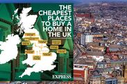 property news cheapest places to buy a home uk map