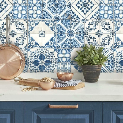 RoomMates Mediterranian Tile Peel-and-Stick Wallpaper