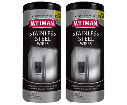 Weiman Stainless Steel Cleaner Wipes (2-Pack)