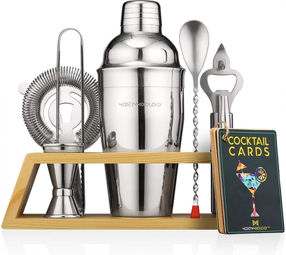 Modern Mixology Bartender Kit With Stand