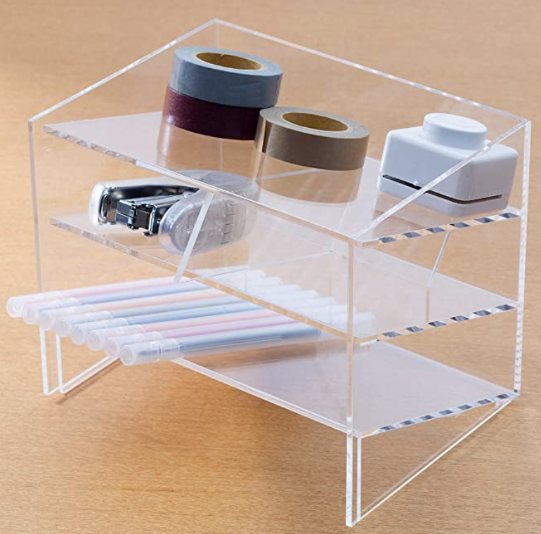 Muji Acrylic Accessories Rack, Large. PHOTO: Amazon