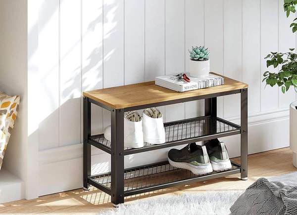 vasagle three tier shoe rack